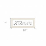 No Selfies in the Bathroom 1 White Framed Print Bathroom Wall Art - Homeroots - Flyclothing LLC