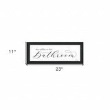 No Selfies in the Bathroom 2 Black Framed Print Bathroom Wall Art - Homeroots - Flyclothing LLC