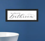 No Selfies in the Bathroom 2 Black Framed Print Bathroom Wall Art - Homeroots - Flyclothing LLC