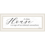 A Clean House 1 White Framed Print Wall Art - Homeroots - Flyclothing LLC