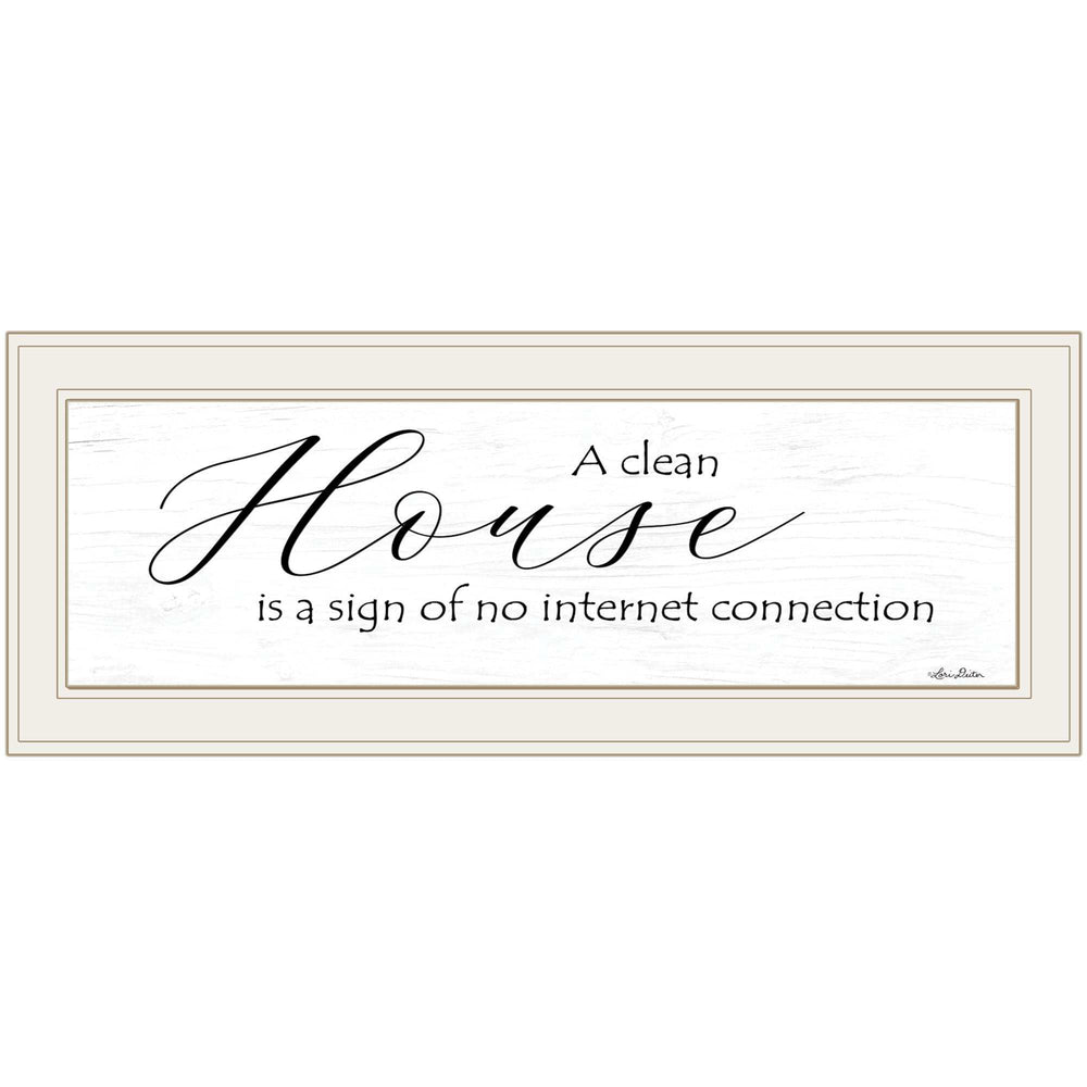 A Clean House 1 White Framed Print Wall Art - Homeroots - Flyclothing LLC