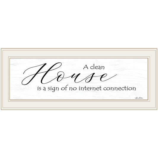 A Clean House 1 White Framed Print Wall Art - Homeroots - Flyclothing LLC