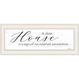 A Clean House 1 White Framed Print Wall Art - Homeroots - Flyclothing LLC