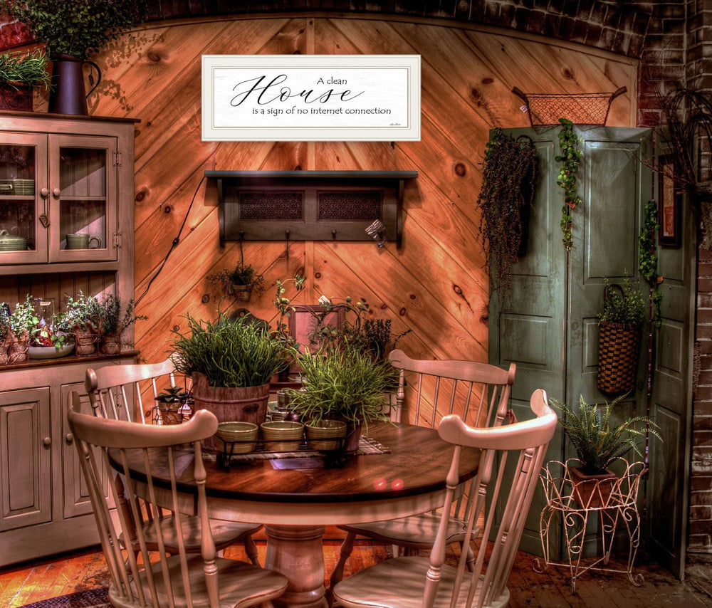 A Clean House 1 White Framed Print Wall Art - Homeroots - Flyclothing LLC