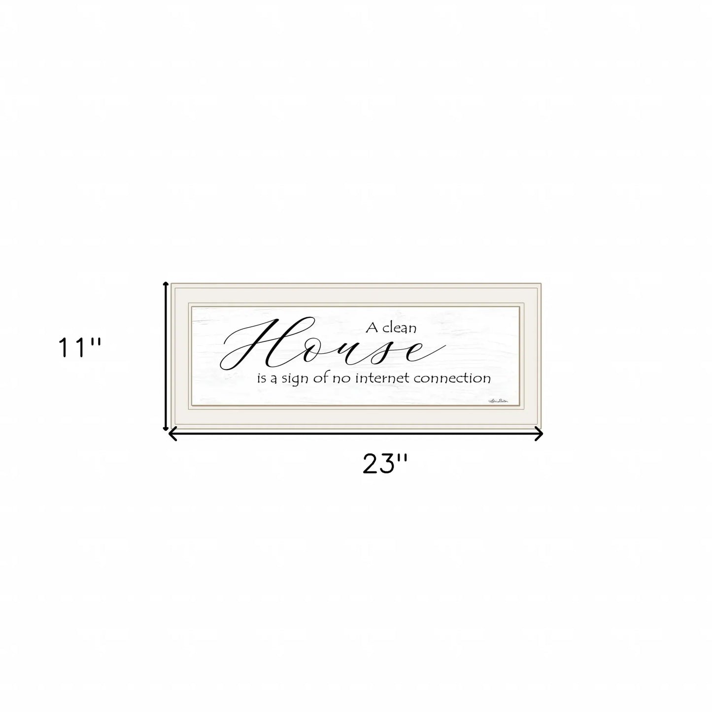 A Clean House 1 White Framed Print Wall Art - Homeroots - Flyclothing LLC