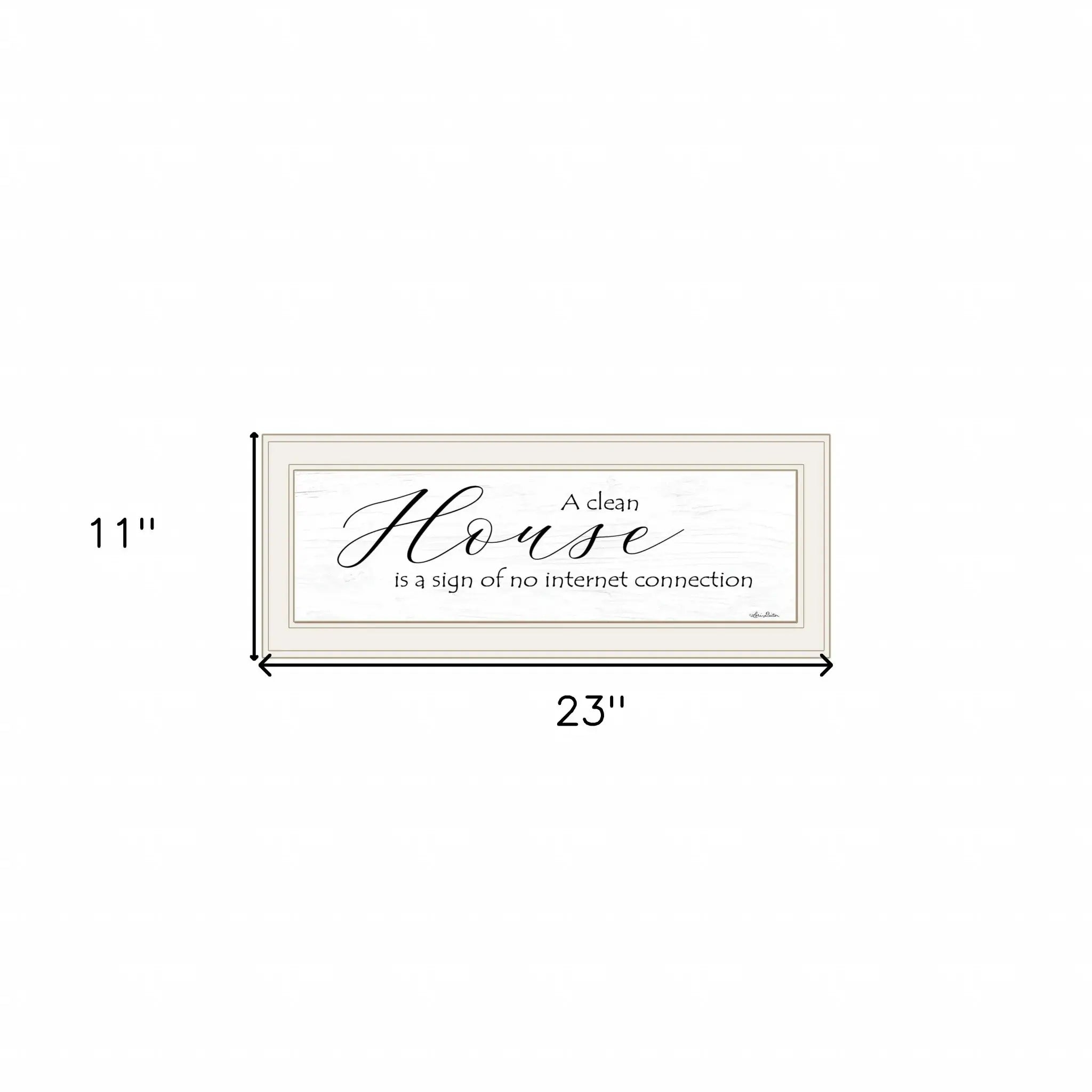 A Clean House 1 White Framed Print Wall Art - Homeroots - Flyclothing LLC