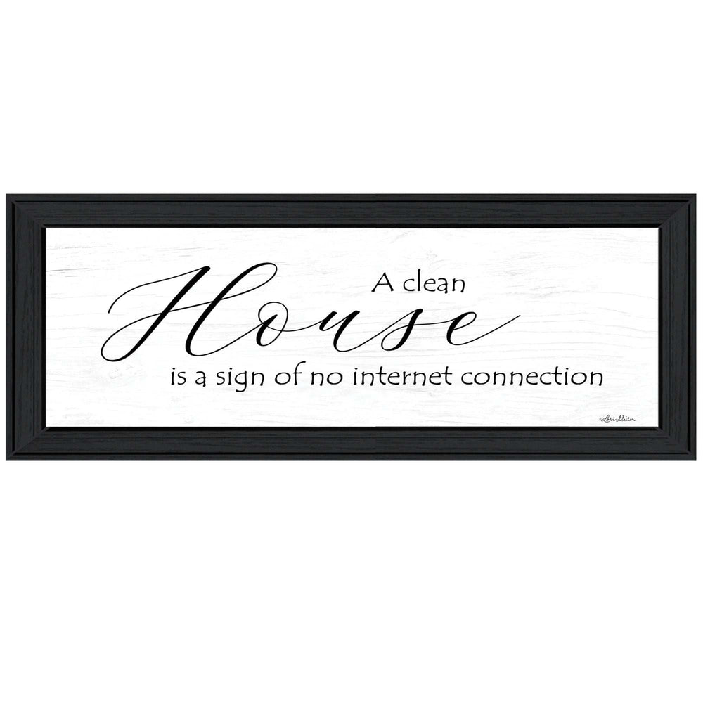 A Clean House 2 Black Framed Print Wall Art - Homeroots - Flyclothing LLC