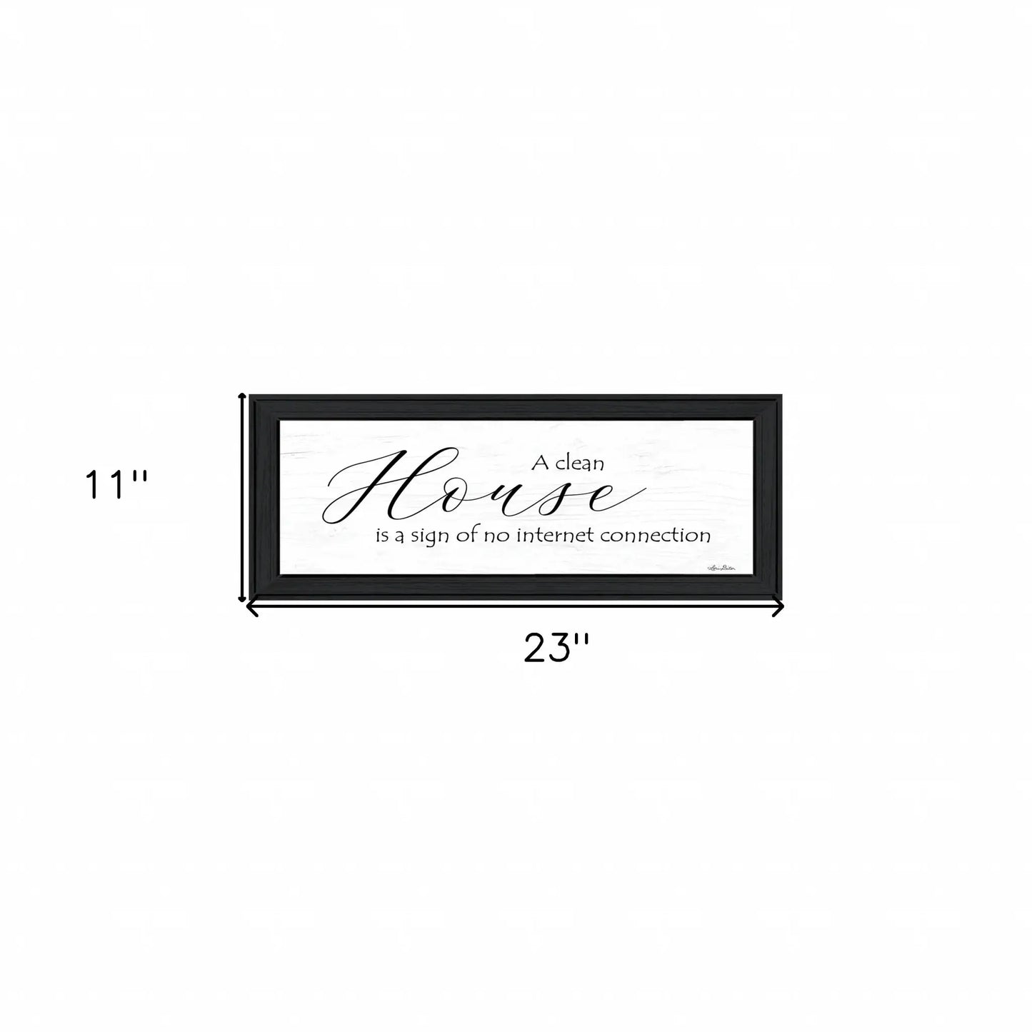 A Clean House 2 Black Framed Print Wall Art - Homeroots - Flyclothing LLC