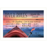 River Rules 2 White Framed Print Wall Art - Homeroots - Flyclothing LLC