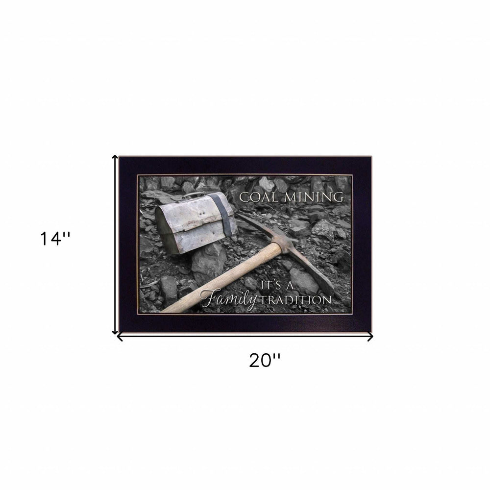 Coal Mining 1 Black Framed Print Wall Art - Homeroots - Flyclothing LLC