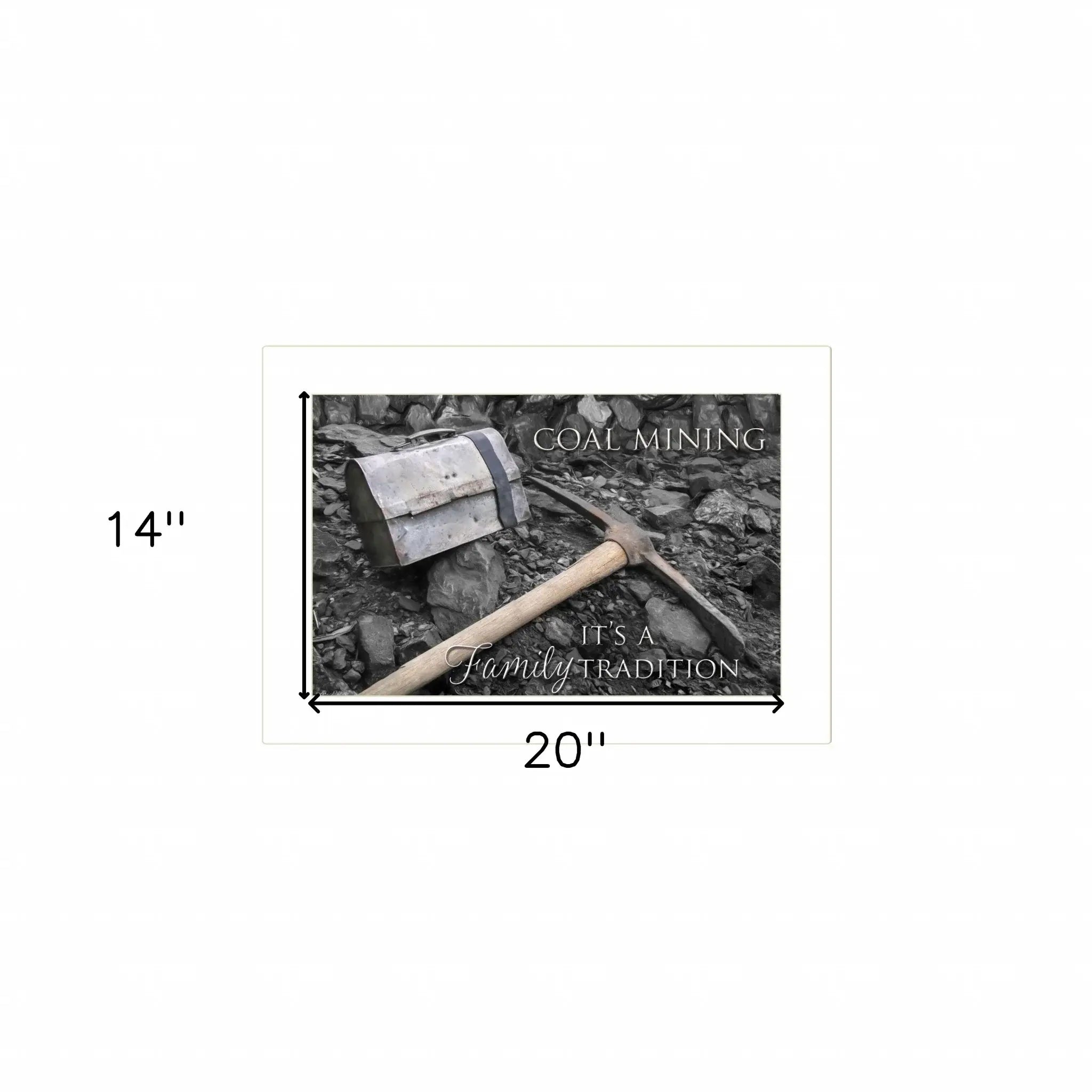Coal Mining 2 White Framed Print Wall Art - Homeroots - Flyclothing LLC