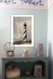 Cape Hatteras Lighthouse 2 White Framed Print Wall Art - Homeroots - Flyclothing LLC