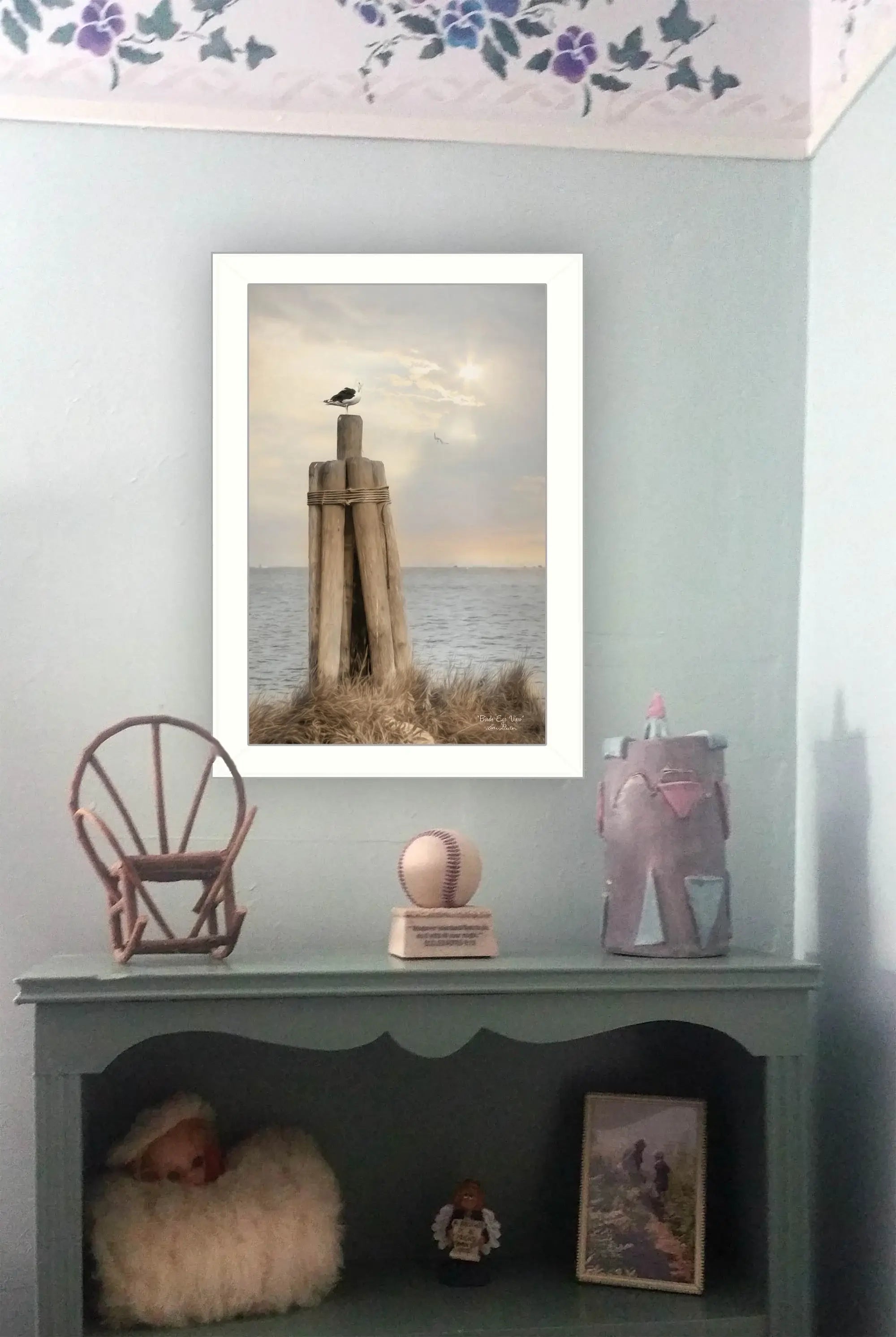 Birds Eye View 2 White Framed Print Wall Art - Homeroots - Flyclothing LLC