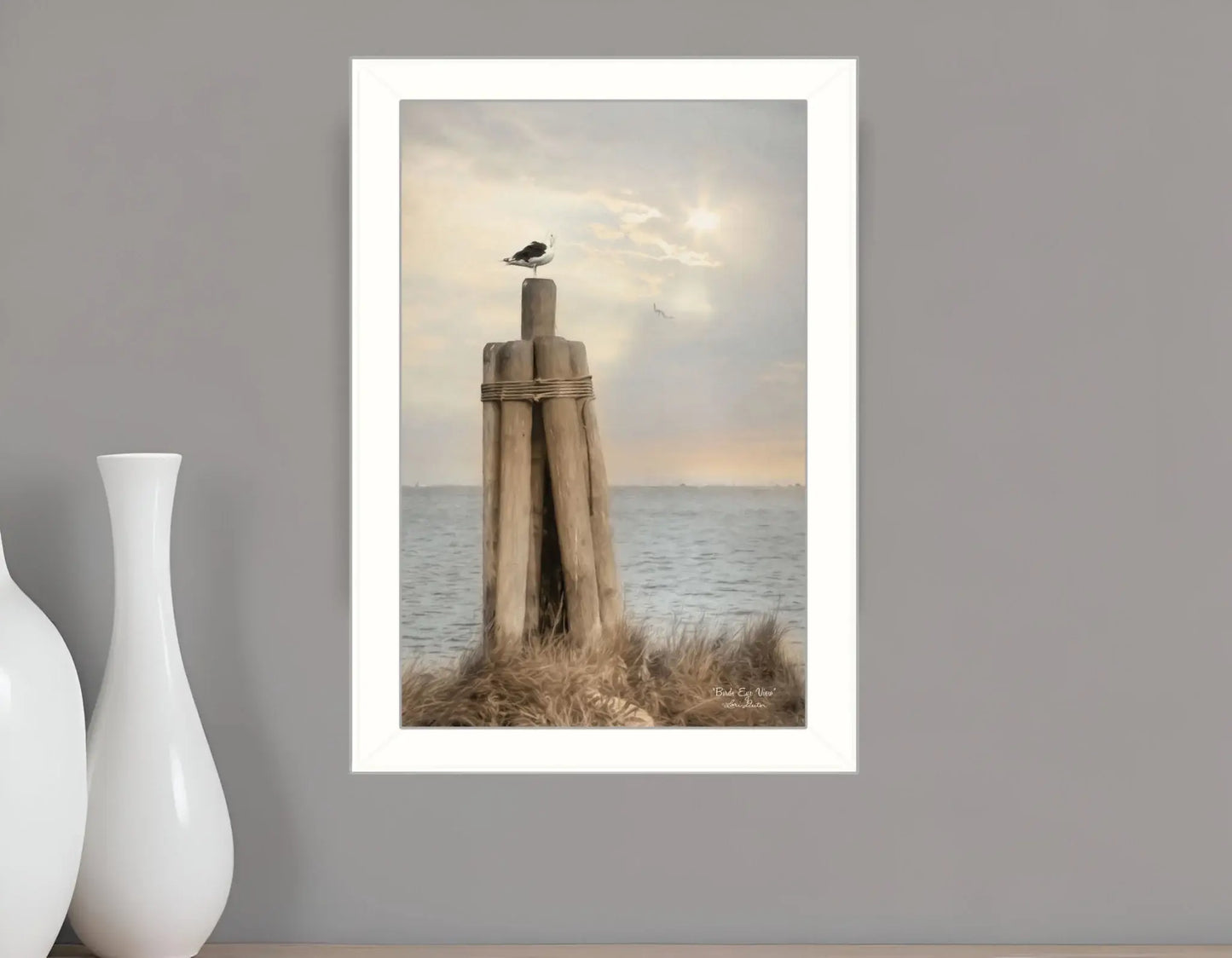Birds Eye View 2 White Framed Print Wall Art - Homeroots - Flyclothing LLC