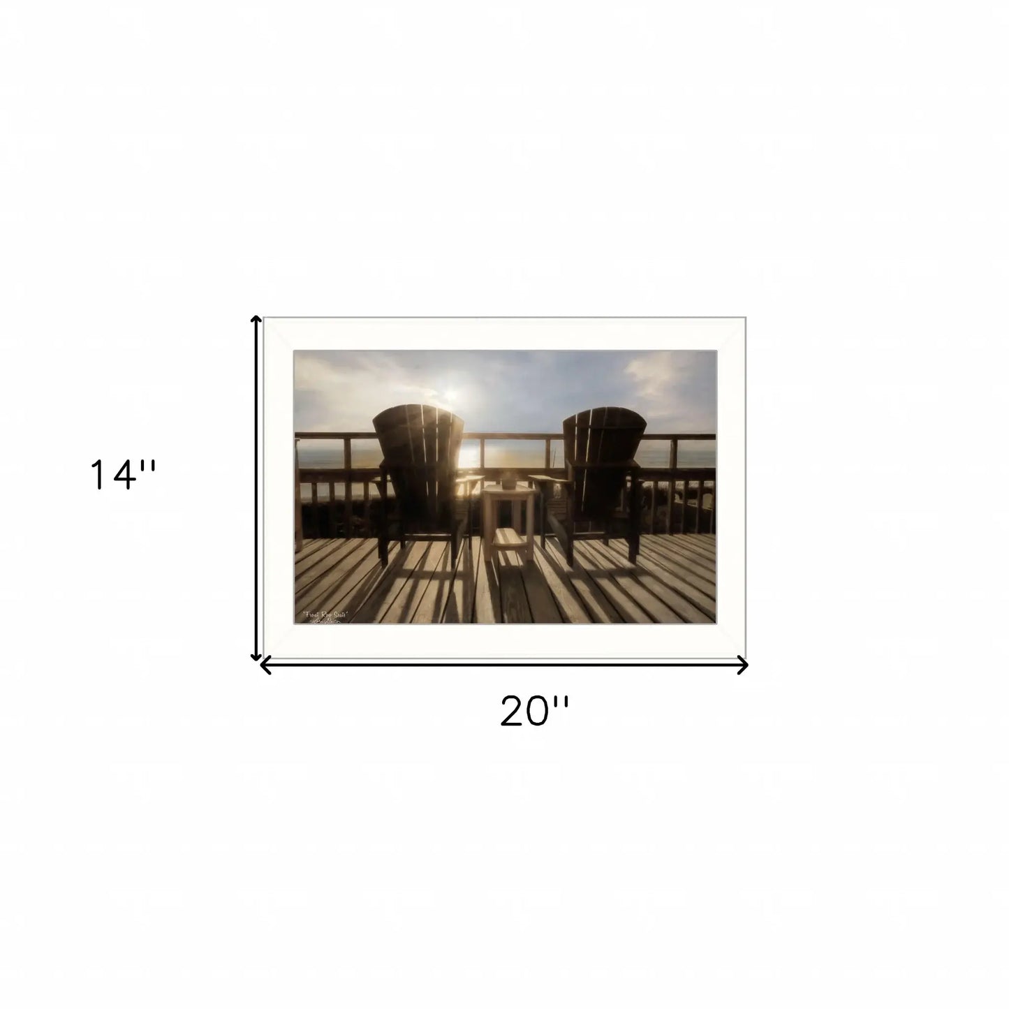 Front Row Seats 3 White Framed Print Wall Art - Homeroots - Flyclothing LLC