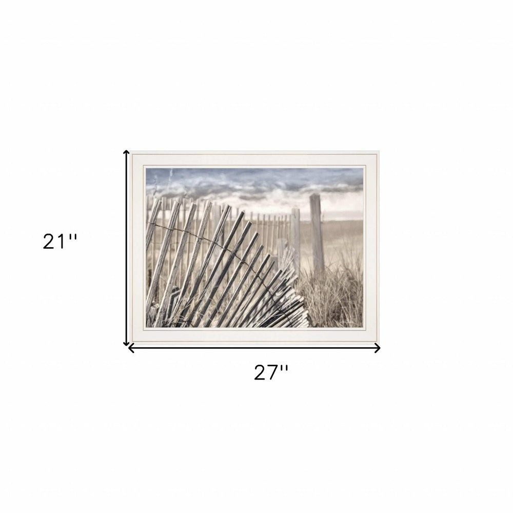 On The Coastline 1 White Framed Print Wall Art - Homeroots - Flyclothing LLC