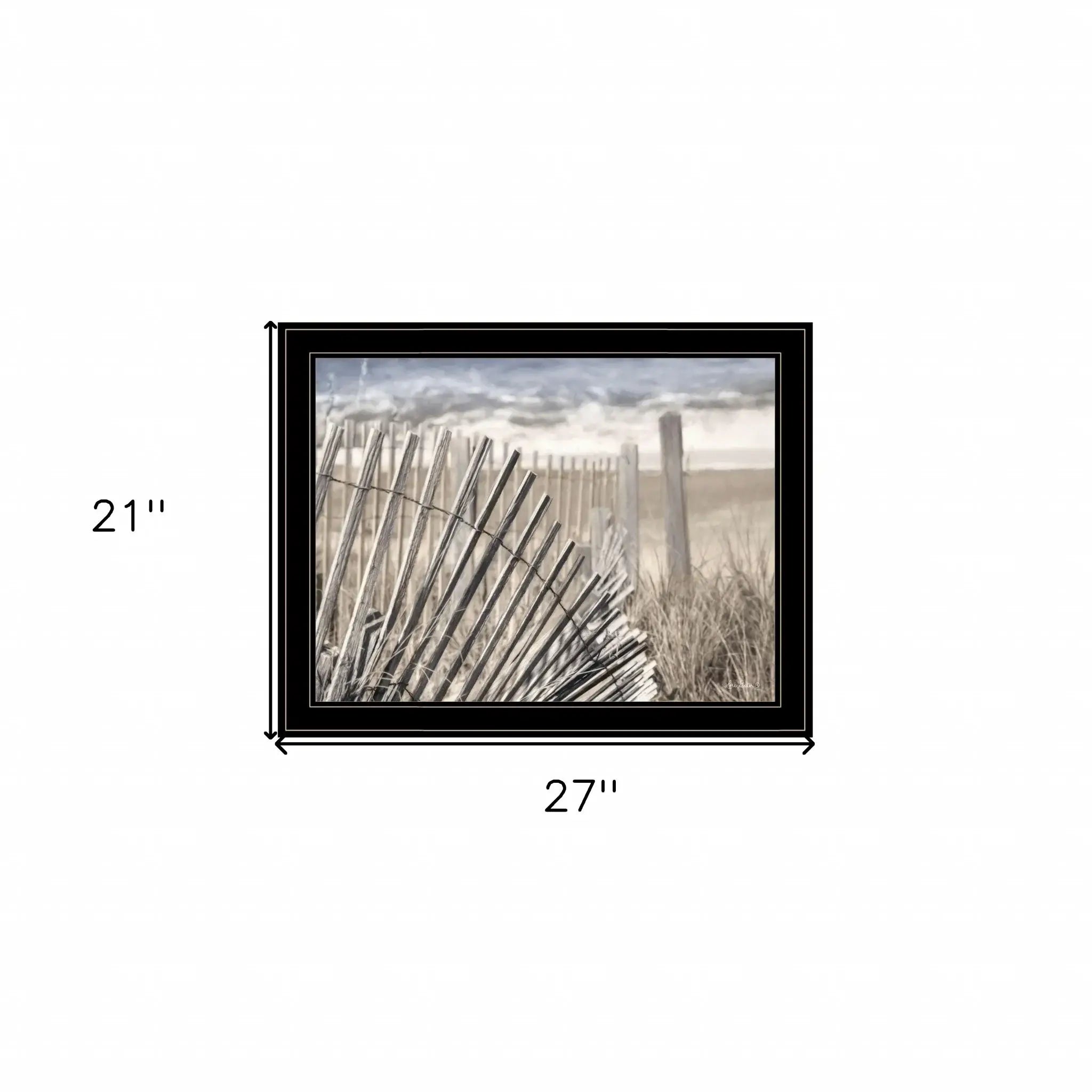 On The Coastline 2 Black Framed Print Wall Art - Homeroots - Flyclothing LLC