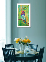 Annas Hummingbird White Framed Print Wall Art - Homeroots - Flyclothing LLC