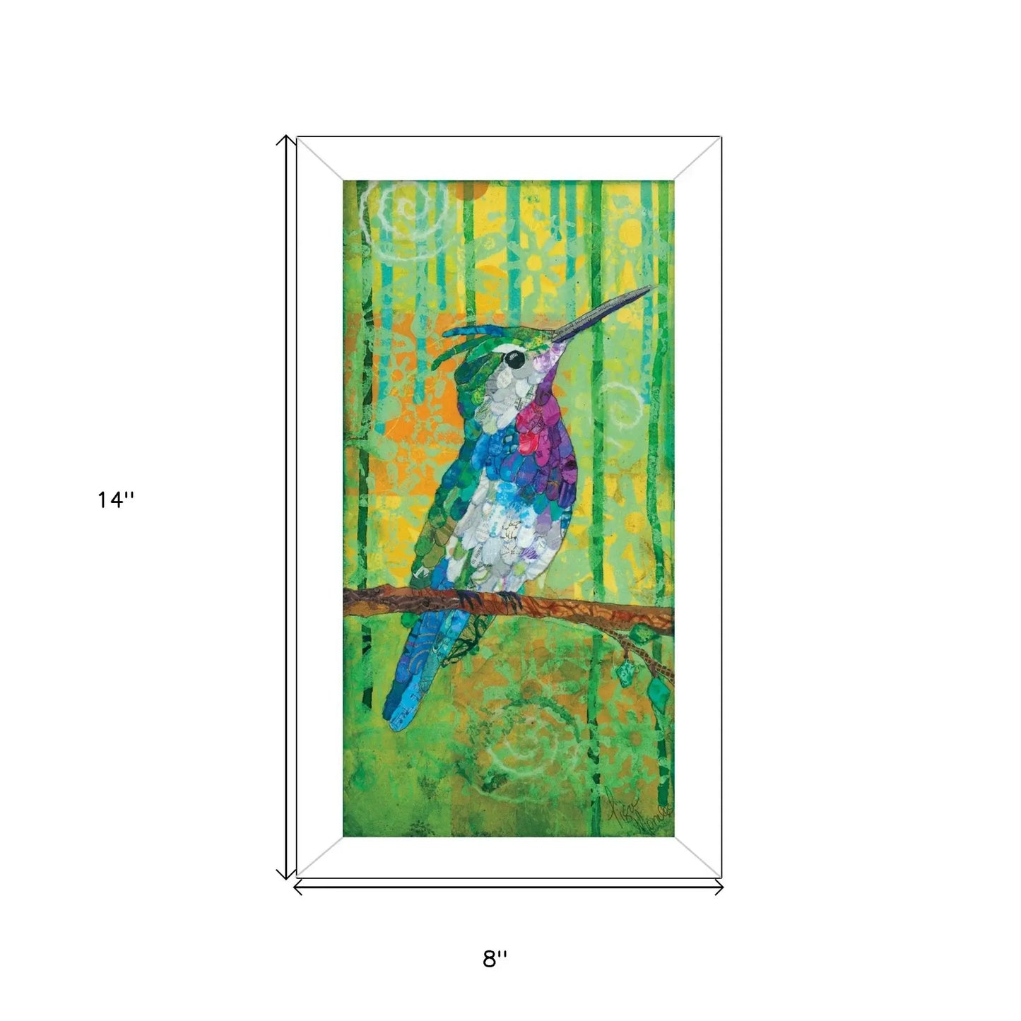 Plovercrest White Framed Print Wall Art - Homeroots - Flyclothing LLC