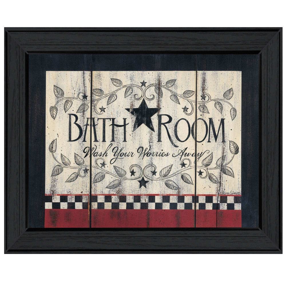 Bathroom 6 Black Framed Print Bathroom Wall Art - Homeroots - Flyclothing LLC