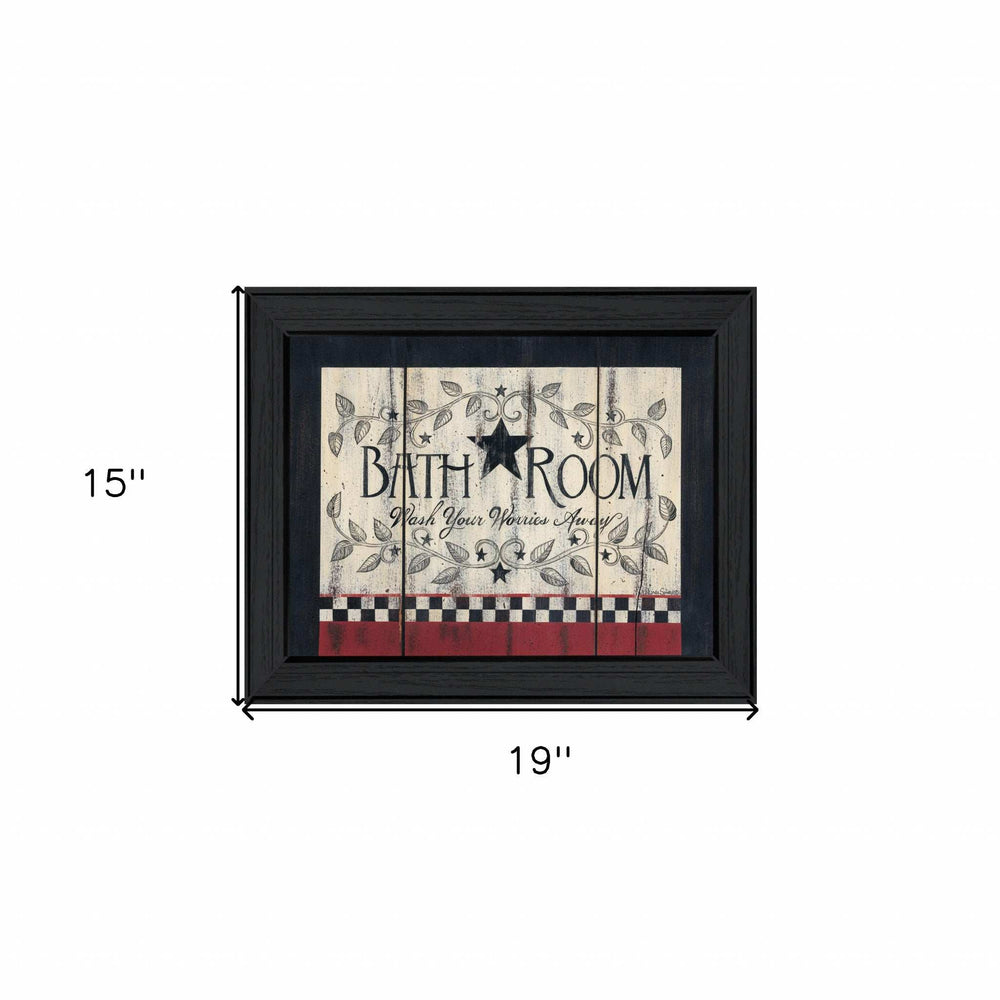 Bathroom 6 Black Framed Print Bathroom Wall Art - Homeroots - Flyclothing LLC