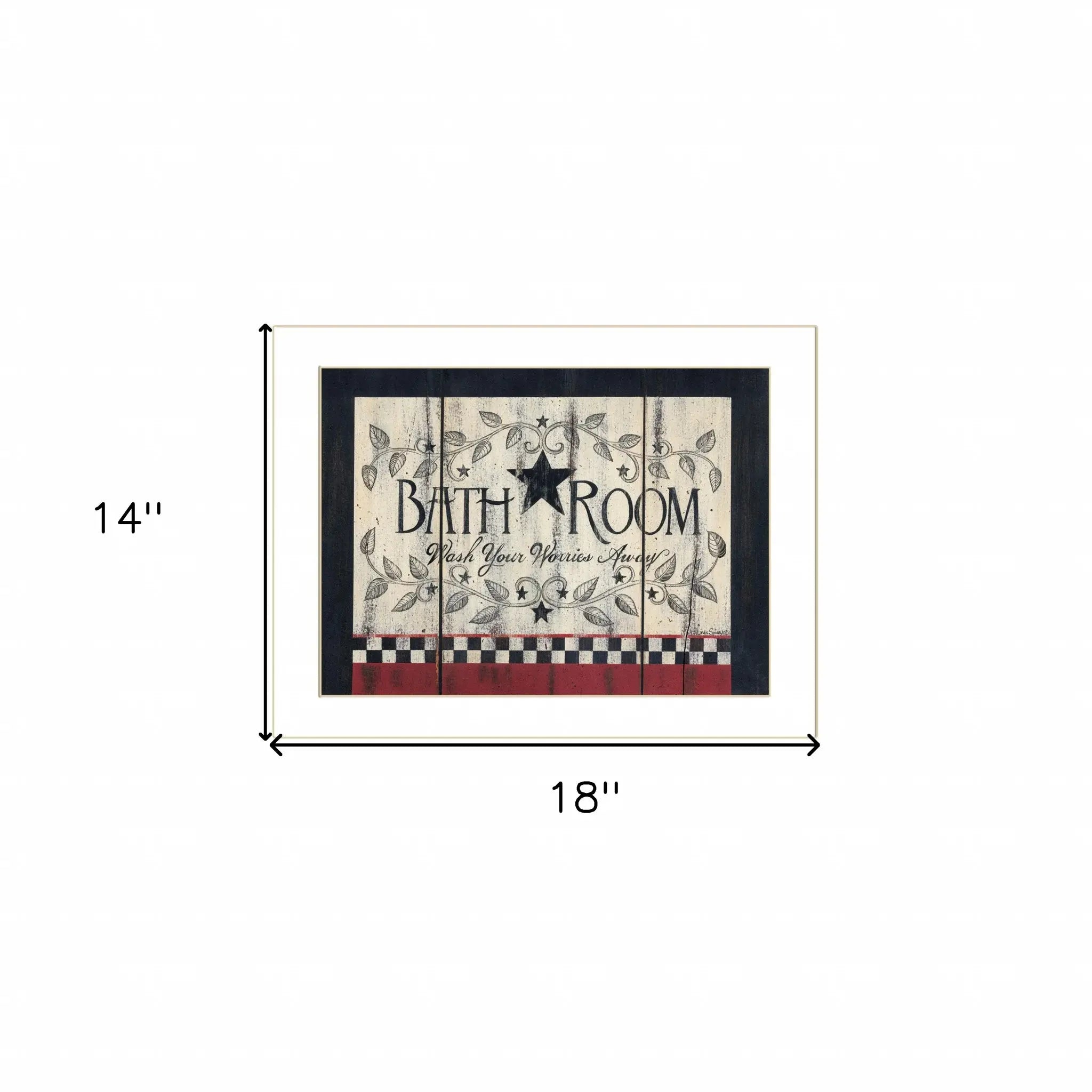 Bathroom 7 White Framed Print Bathroom Wall Art - Homeroots - Flyclothing LLC