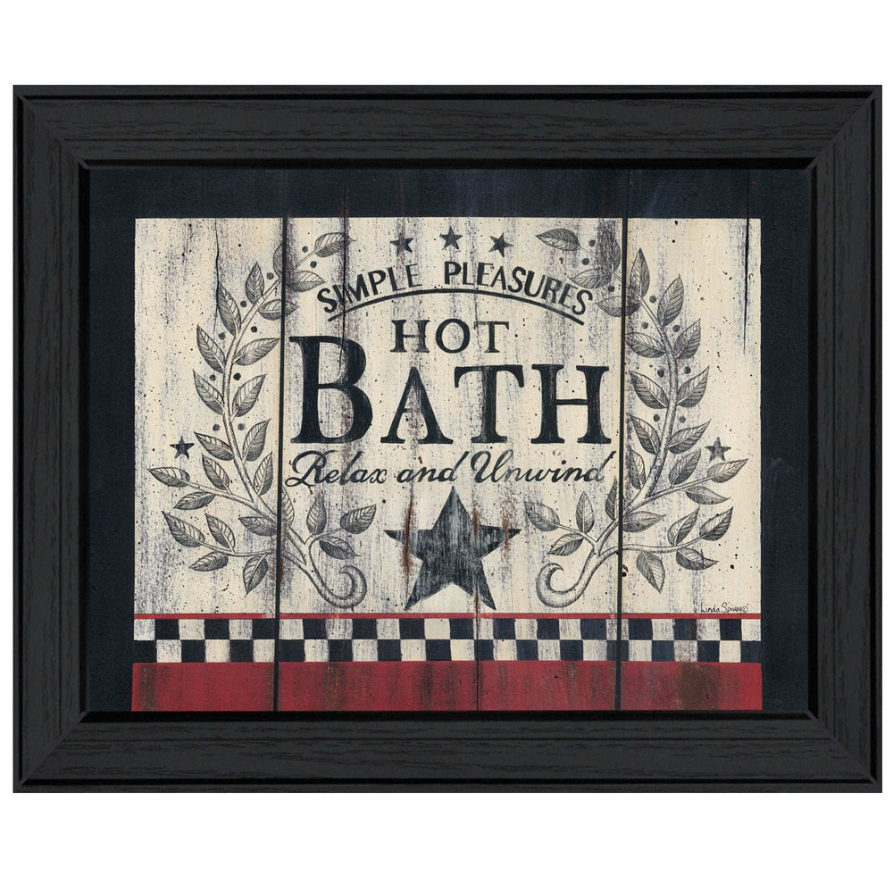 Hot Bath 10 Black Framed Print Bathroom Wall Art - Homeroots - Flyclothing LLC