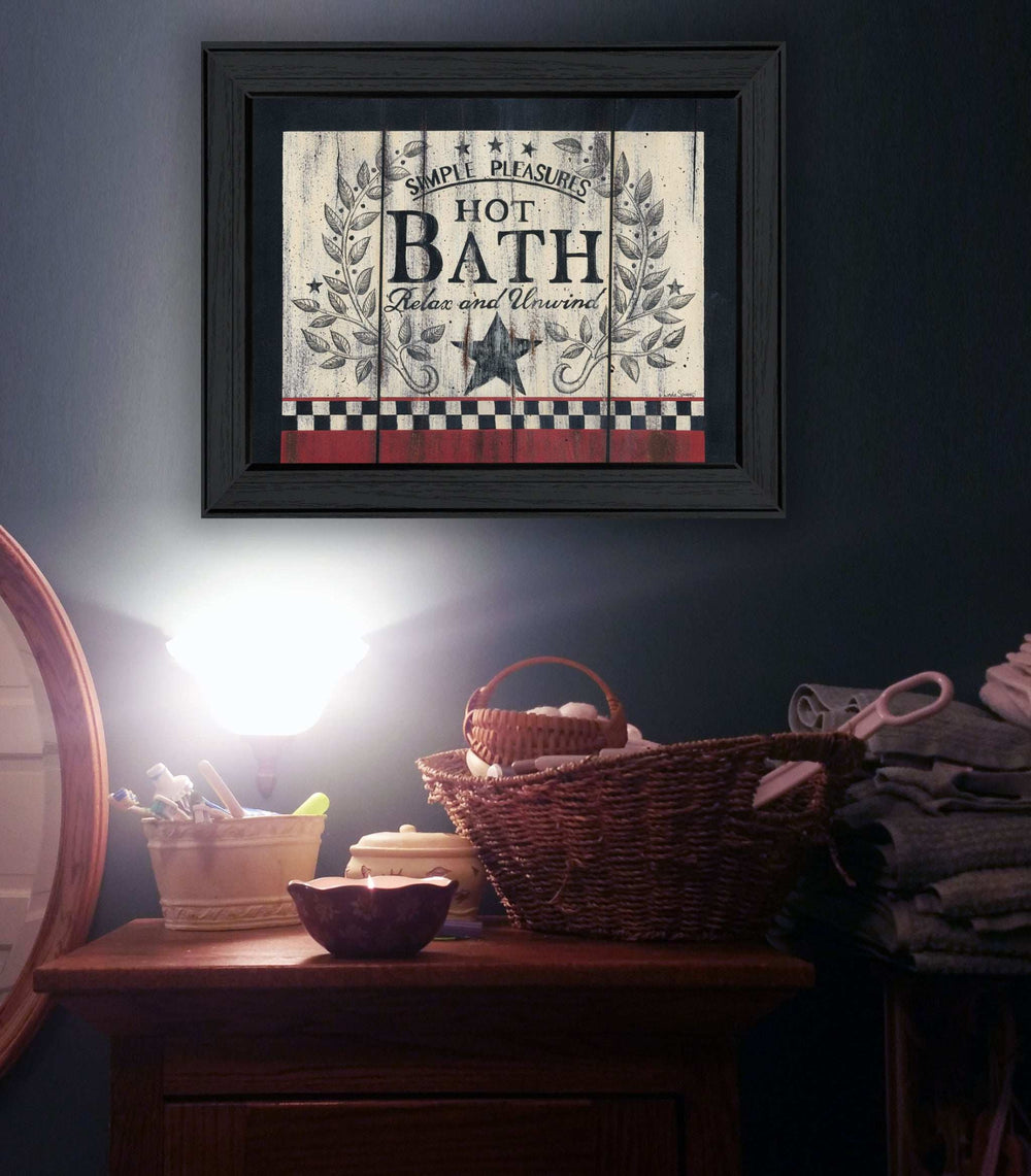 Hot Bath 10 Black Framed Print Bathroom Wall Art - Homeroots - Flyclothing LLC