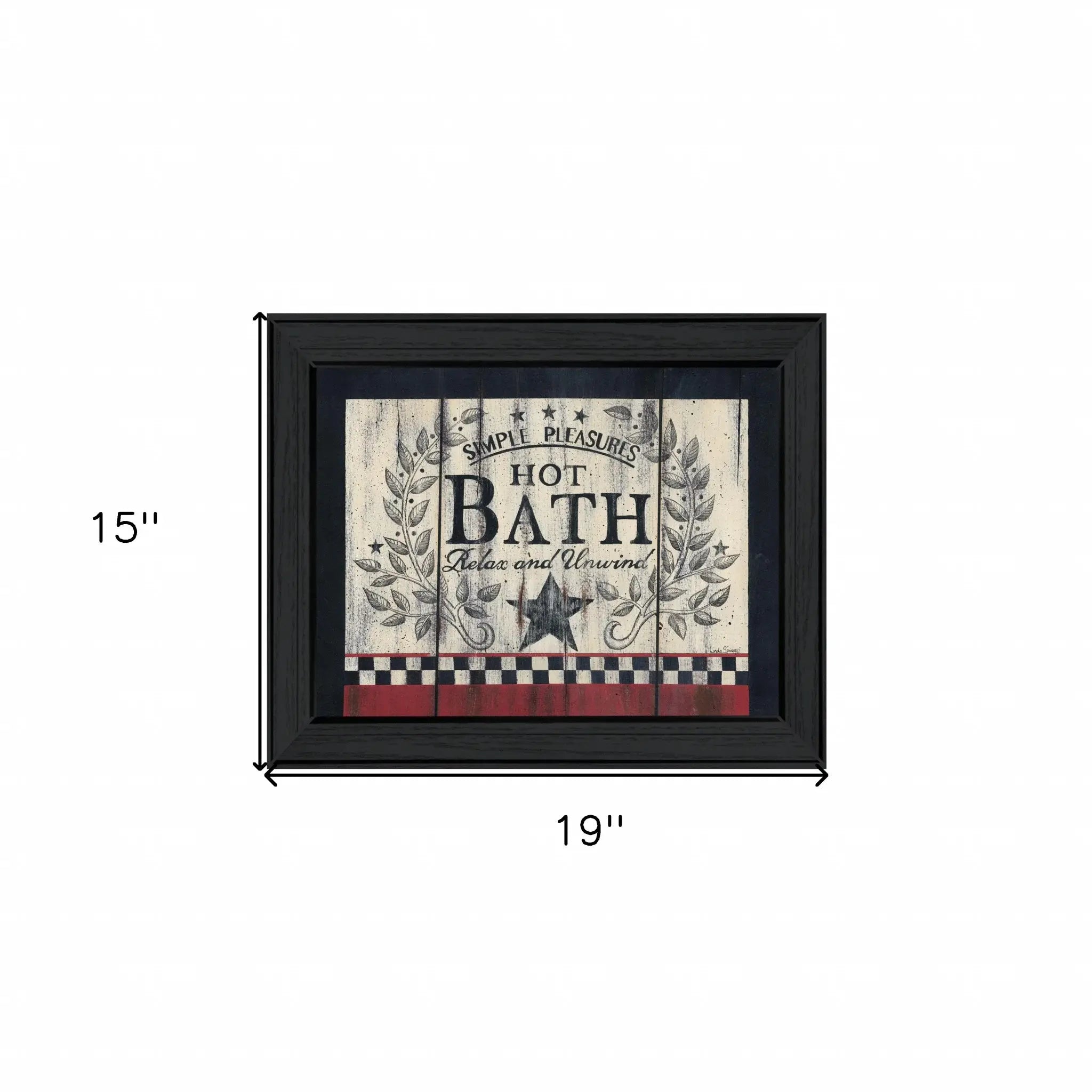 Hot Bath 10 Black Framed Print Bathroom Wall Art - Homeroots - Flyclothing LLC