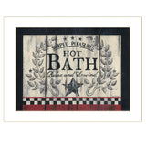 Hot Bath 11 White Framed Print Bathroom Wall Art - Homeroots - Flyclothing LLC