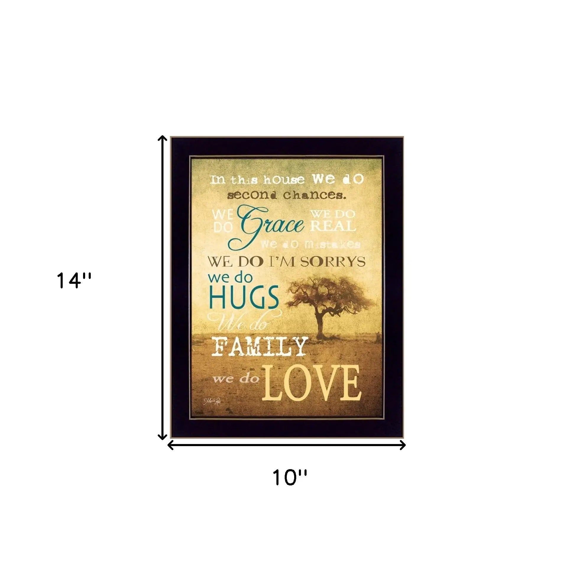 We Do 1 Black Framed Print Wall Art - Homeroots - Flyclothing LLC