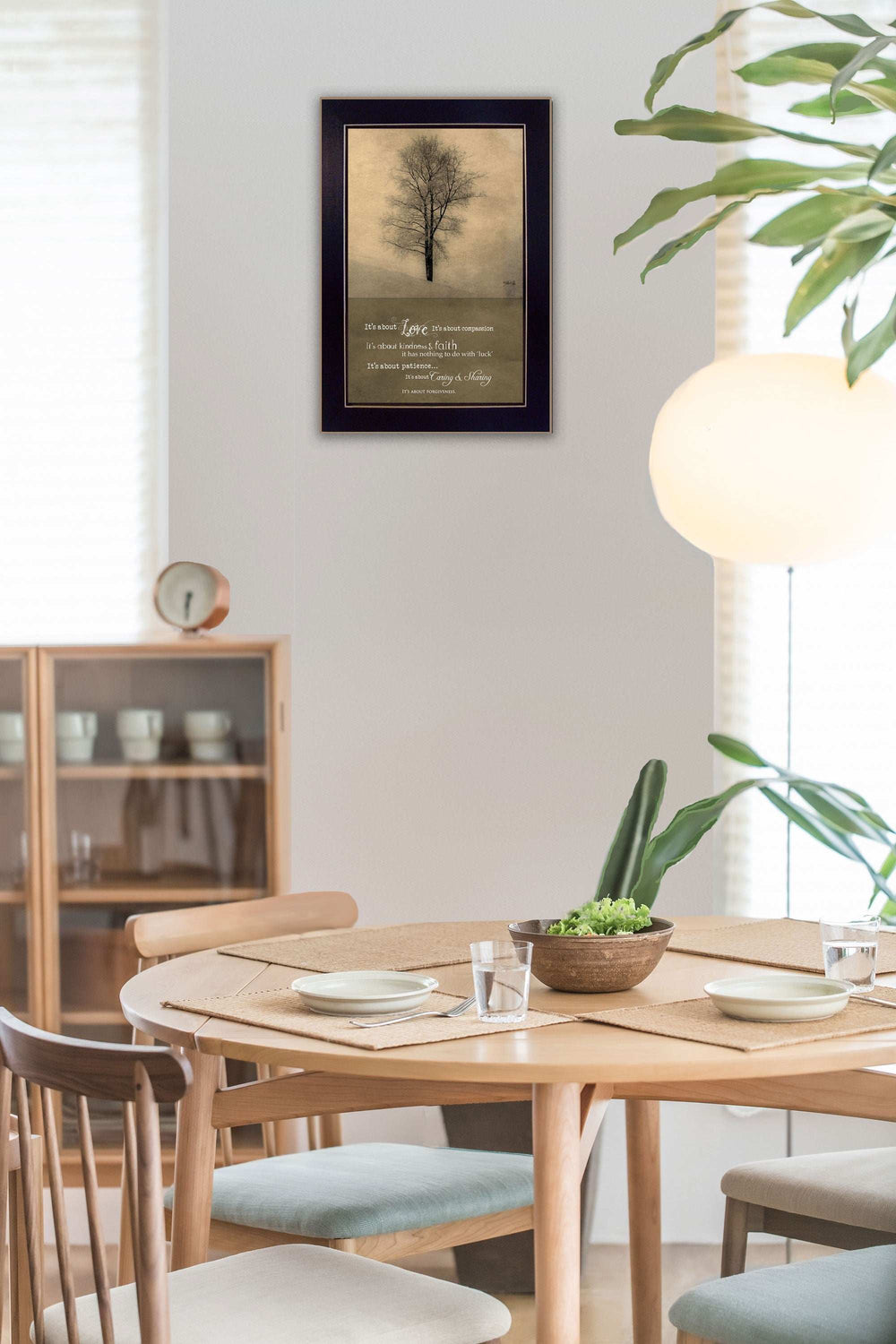 Its All About Love Black Framed Print Wall Art - Homeroots - Flyclothing LLC