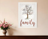Family Tree 1 White Framed Print Wall Art - Homeroots - Flyclothing LLC
