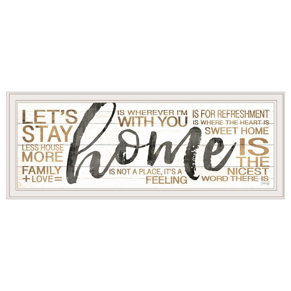 Home White Framed Print Wall Art - Homeroots - Flyclothing LLC