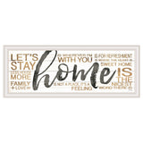 Home White Framed Print Wall Art