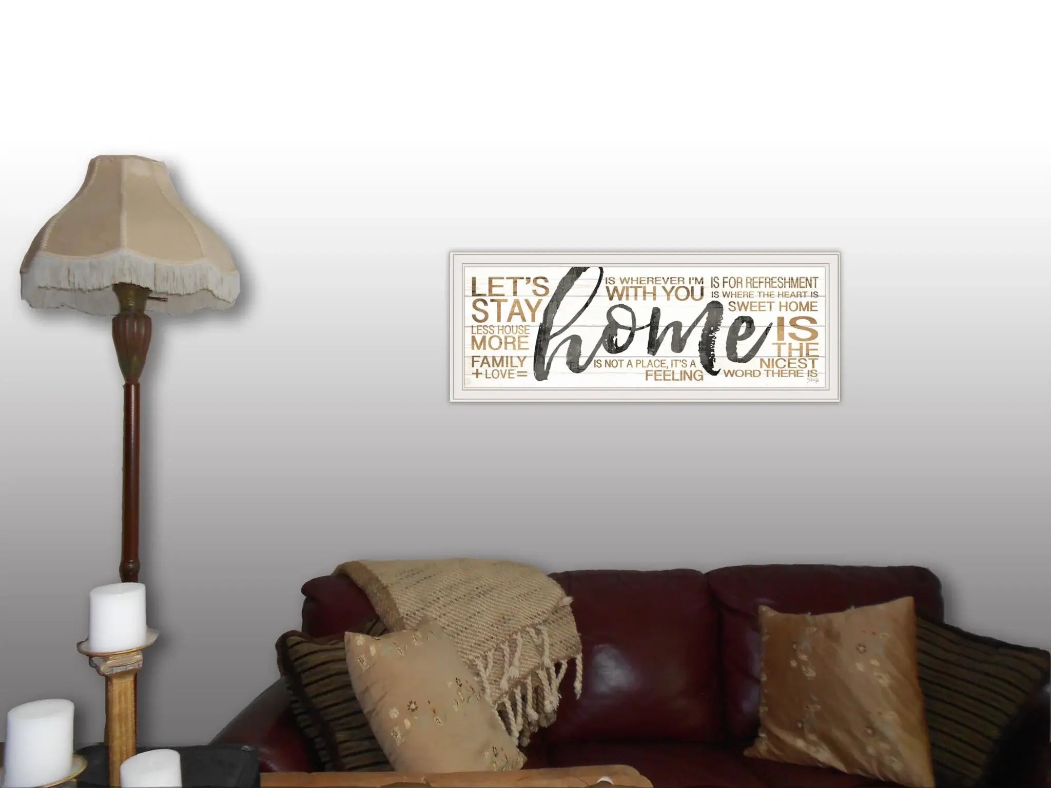 Home White Framed Print Wall Art - Homeroots - Flyclothing LLC