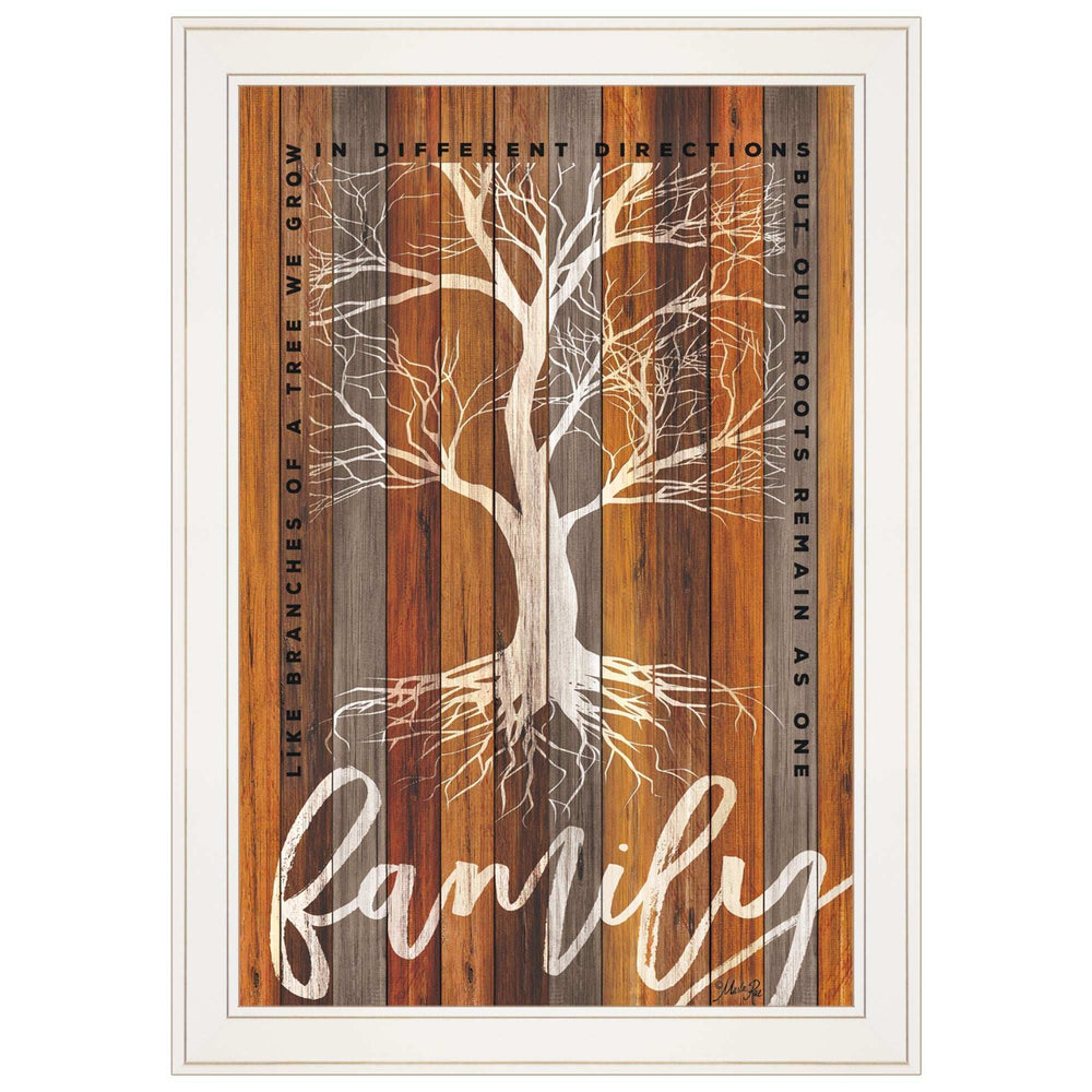 Family Roots 1 White Framed Print Wall Art - Homeroots - Flyclothing LLC
