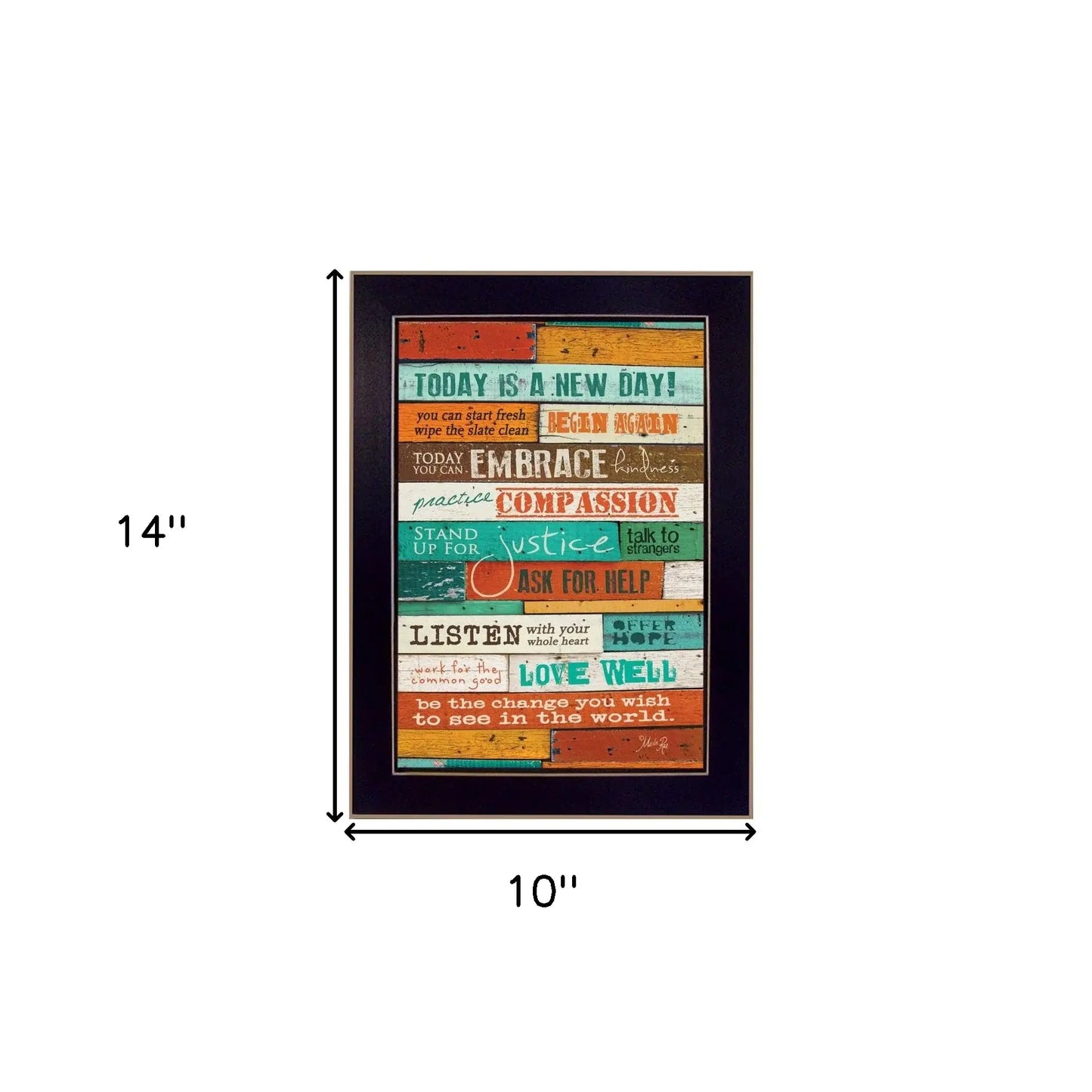 A New Day 1 Black Framed Print Wall Art - Homeroots - Flyclothing LLC