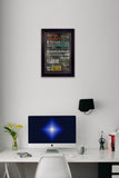 The Lords Prayer 1 Black Framed Print Wall Art