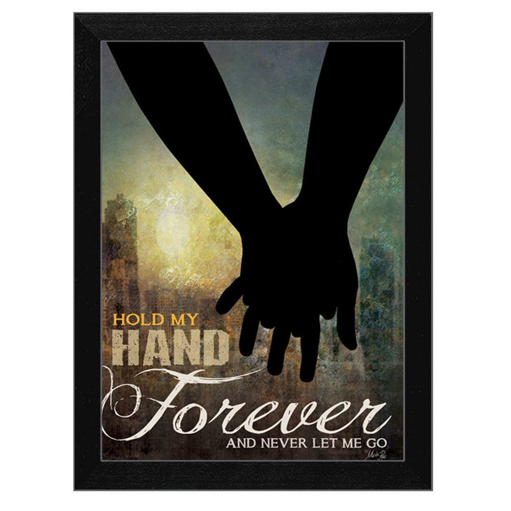 Hold My Hand Forever 1 Black Framed Print Wall Art - Homeroots - Flyclothing LLC