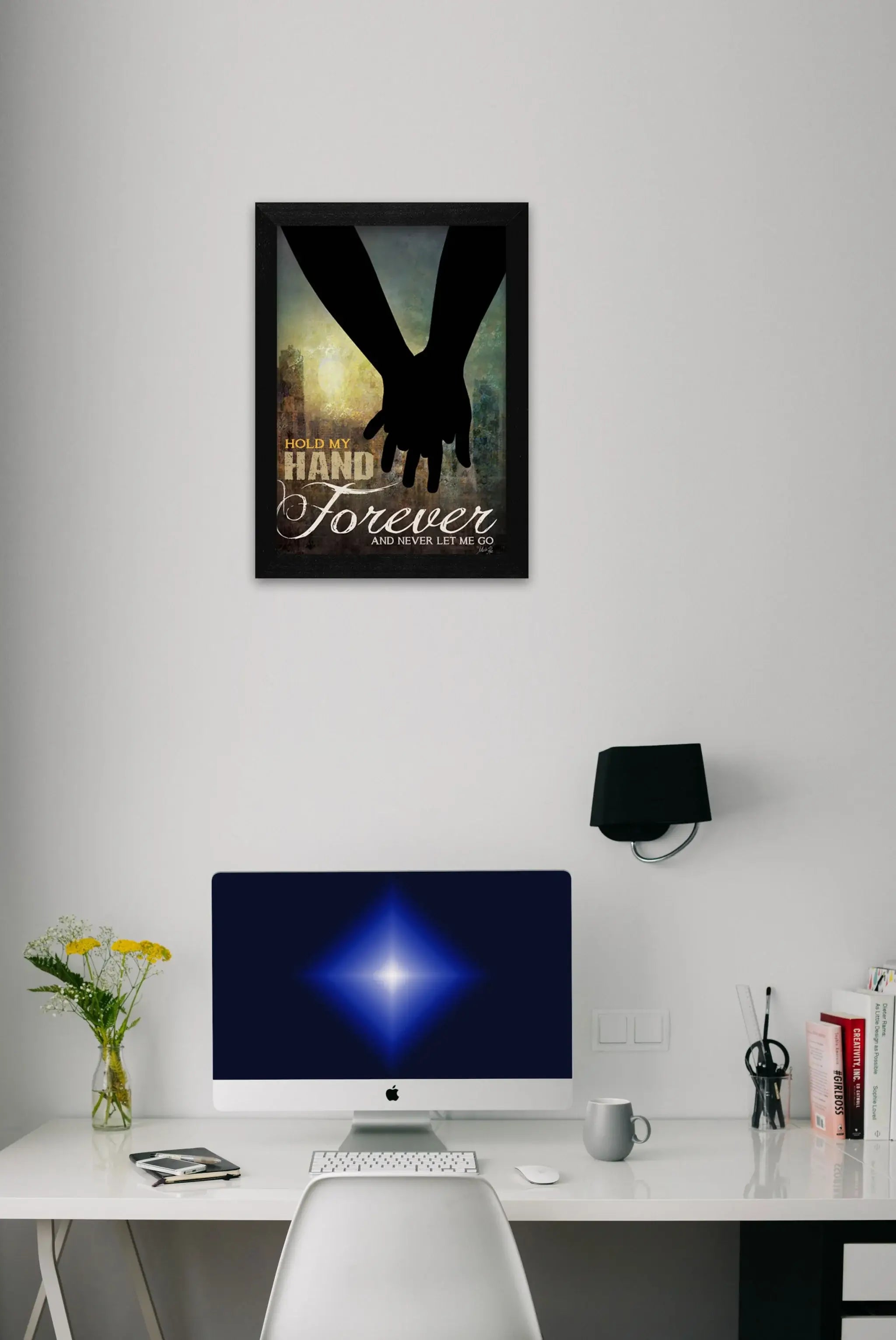 Hold My Hand Forever 1 Black Framed Print Wall Art - Homeroots - Flyclothing LLC