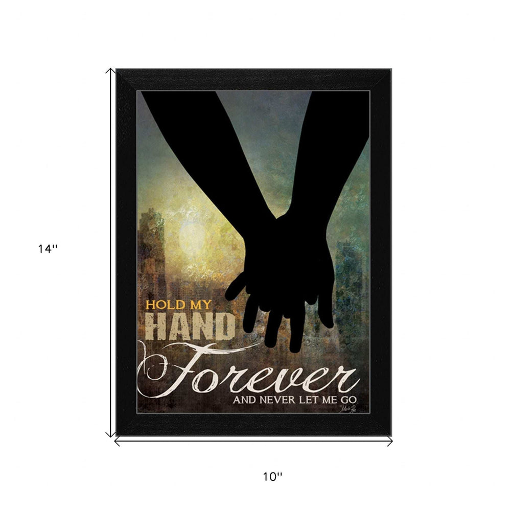 Hold My Hand Forever 1 Black Framed Print Wall Art - Homeroots - Flyclothing LLC