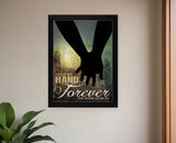 Hold My Hand Forever 1 Black Framed Print Wall Art - Homeroots - Flyclothing LLC