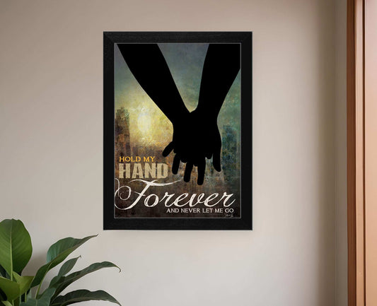 Hold My Hand Forever 1 Black Framed Print Wall Art - Homeroots - Flyclothing LLC