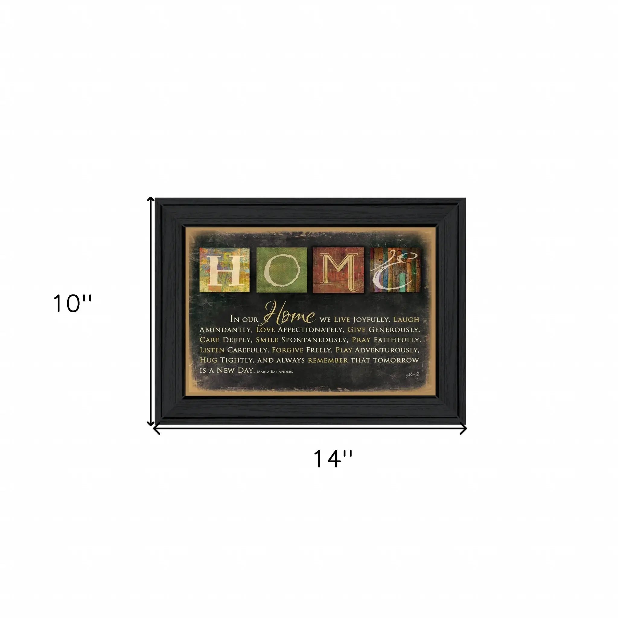 In Our Home 1 Black Framed Print Wall Art - Homeroots - Flyclothing LLC