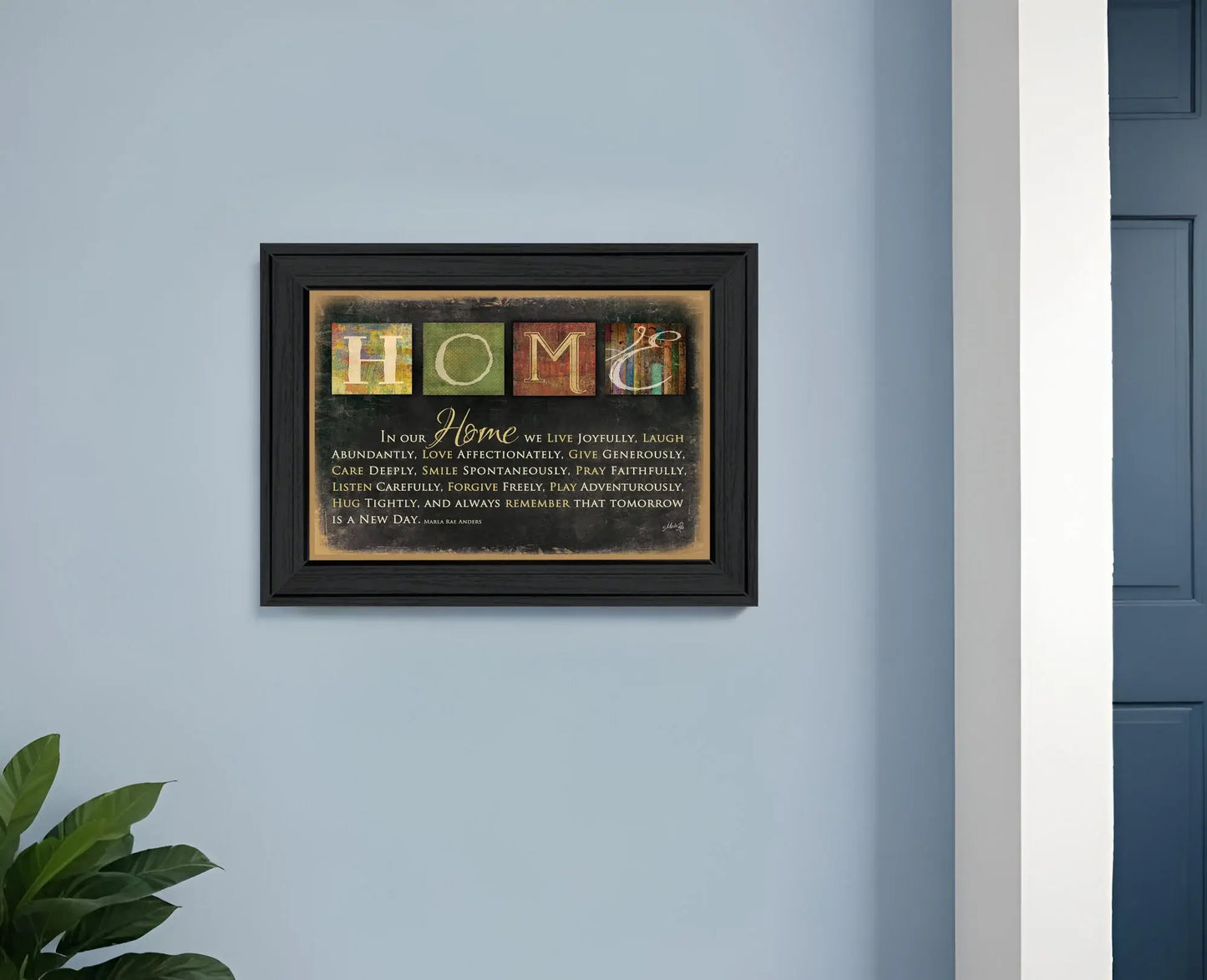 In Our Home 1 Black Framed Print Wall Art - Homeroots - Flyclothing LLC