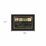Love 1 Black Framed Print Wall Art - Homeroots - Flyclothing LLC