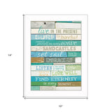 Live in the Present 2 White Framed Print Wall Art - Homeroots - Flyclothing LLC