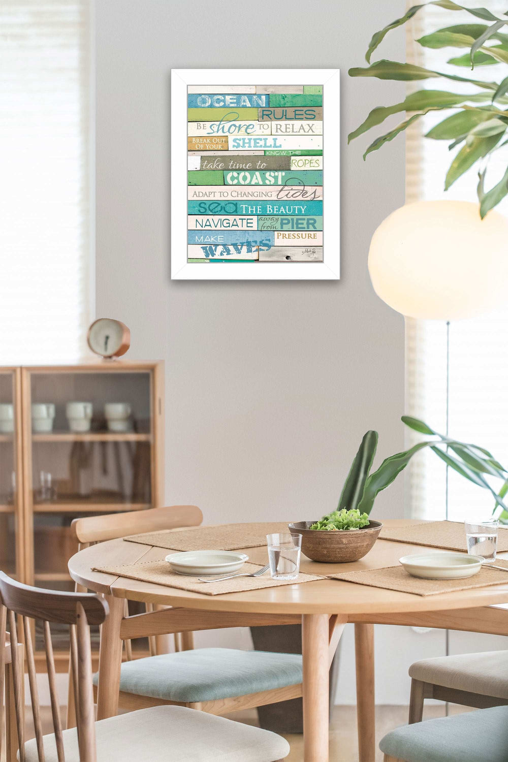 Ocean Rules 2 White Framed Print Wall Art - Homeroots - Flyclothing LLC