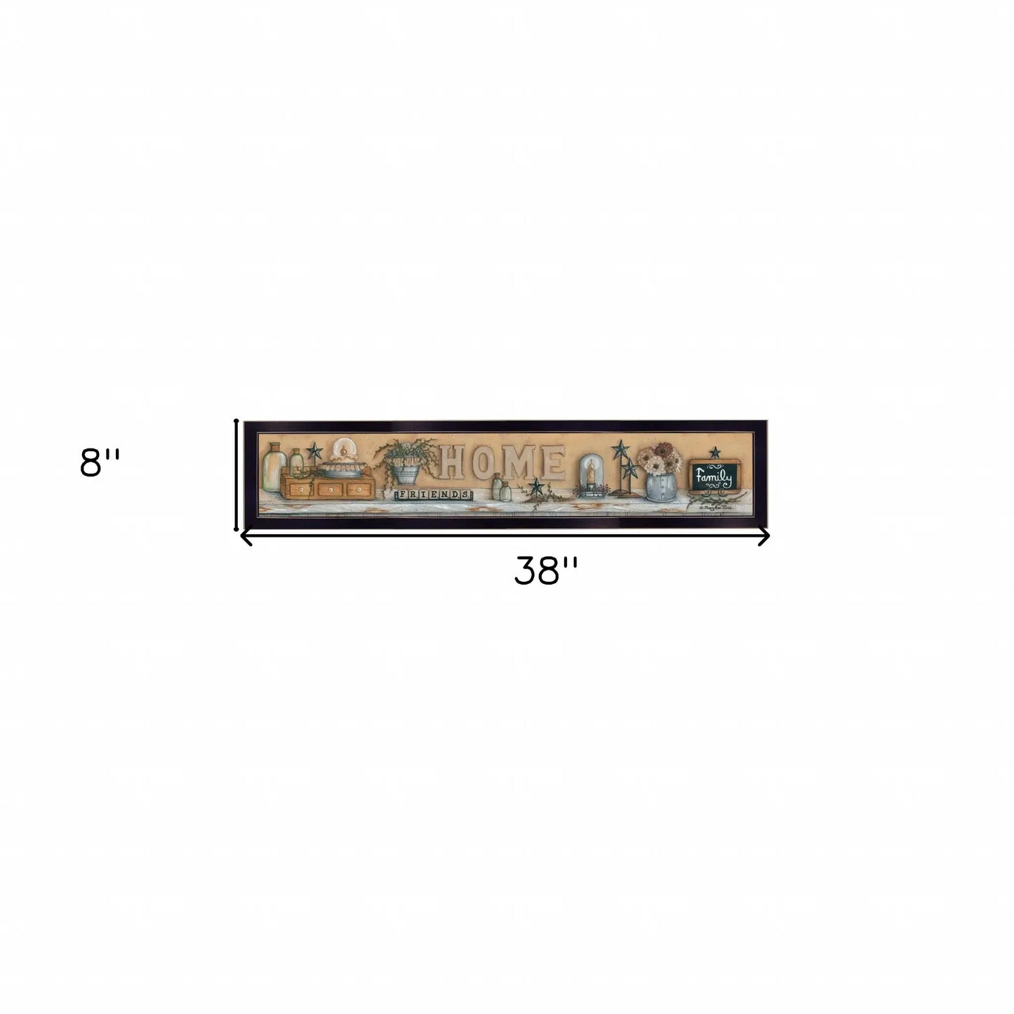 Where Family and Friends Gather Black Framed Print Wall Art - Homeroots - Flyclothing LLC